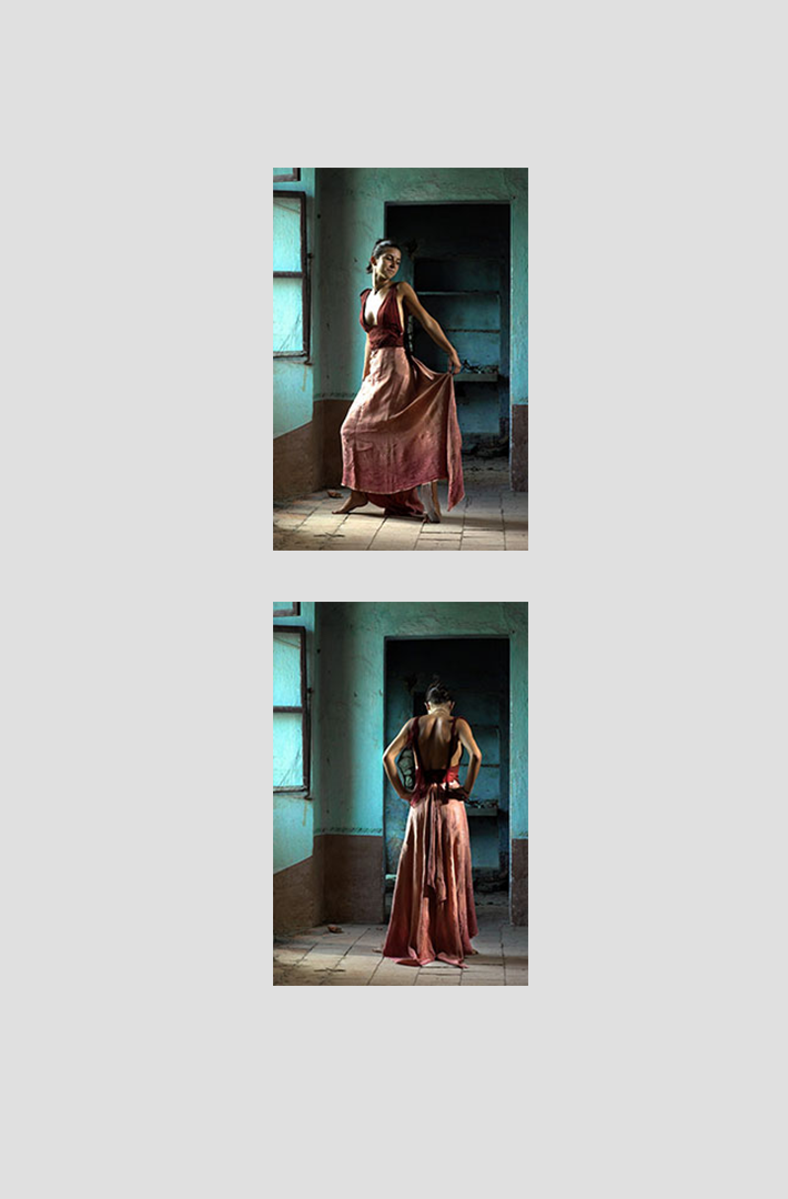 Lucia Gatti Fashion Designer Abito Rosa dettagli