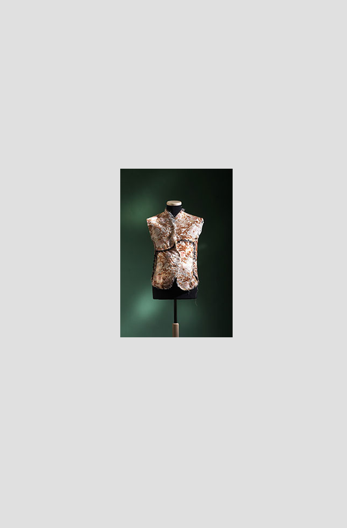 Lucia Gatti Fashion Designer Gilet Uomo dettagli